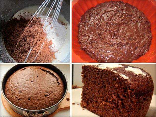 Шоколадный торт в мультиварке пошаговый рецепт быстро и просто от юлии косич