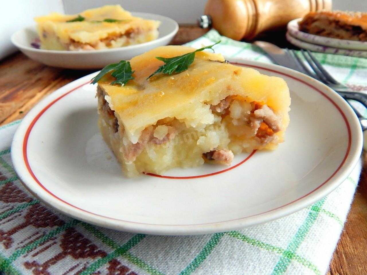 Картофельная запеканка с мясом в духовке с сыром рецепт с фото пошаговый рецепт