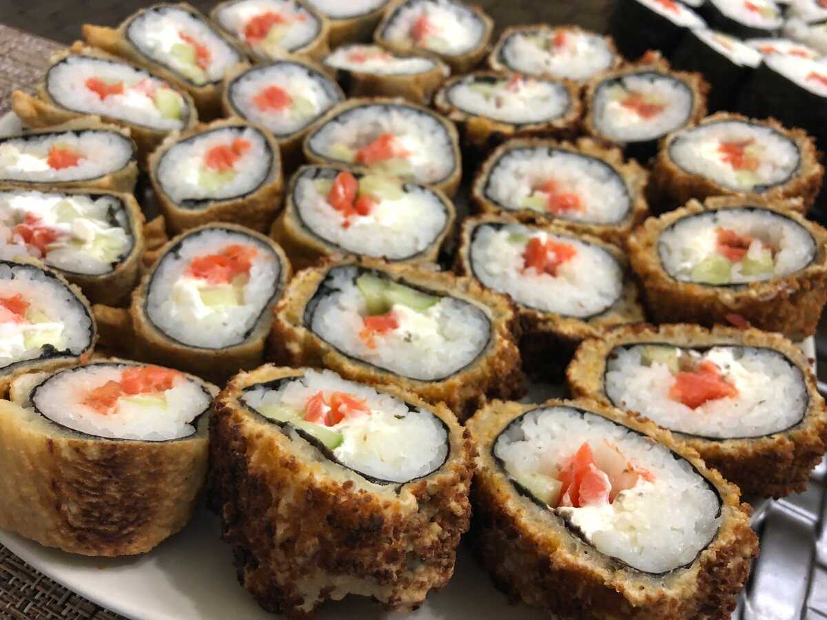 Рецепт суши запеченные с красной рыбой фото 46