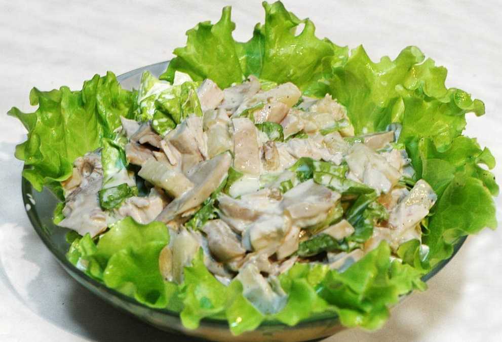 Салат березка с черносливом и курицей и грибами слоями рецепт с фото пошагово