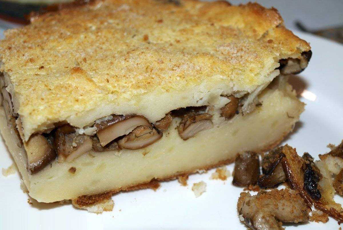 Запеканка картофельная с фаршем с грибами в духовке рецепт с фото