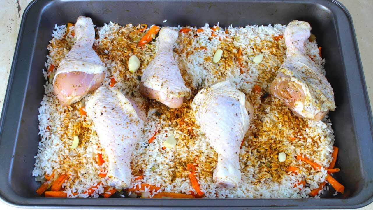 Рис в курицей в духовке рецепт с фото