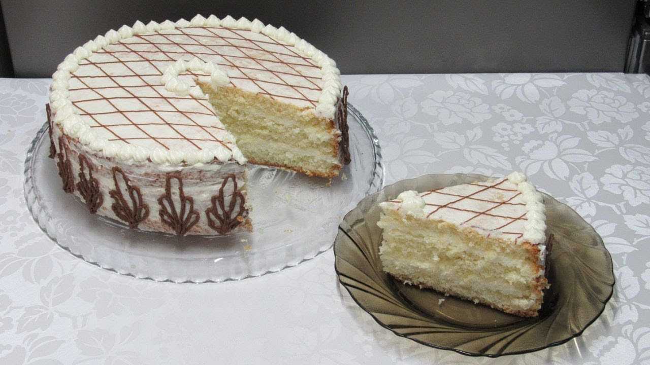 Бисквитный торт — очень вкусный и простой рецепт