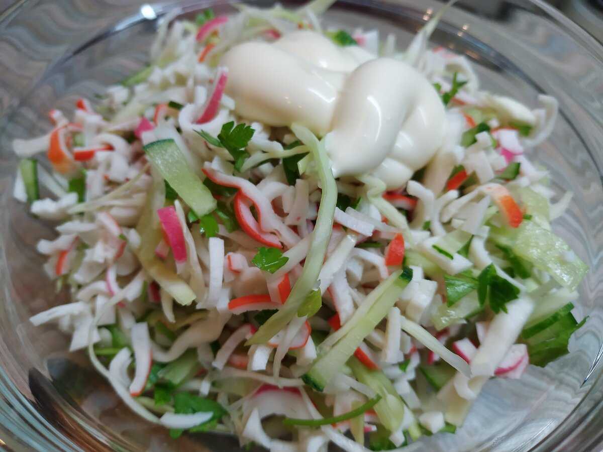 Салат "красное море" с крабовыми палочками: рецепты с фото