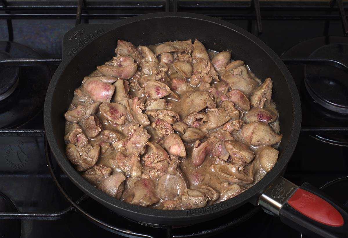 Куриная печень рецепт приготовления на сковороде