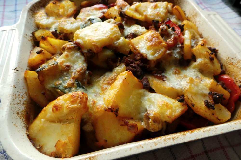 Рецепт фарш картошка в духовке рецепт с фото