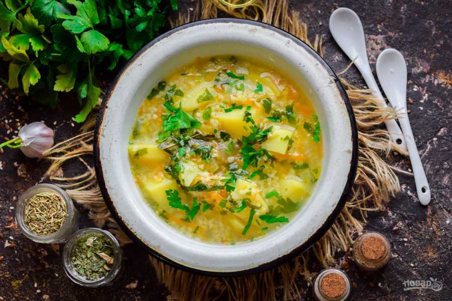 Рассольник с перловкой