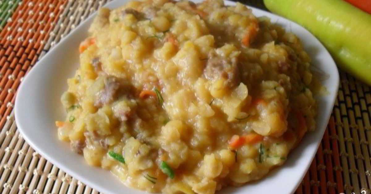 Гороховая каша с фаршем рецепт