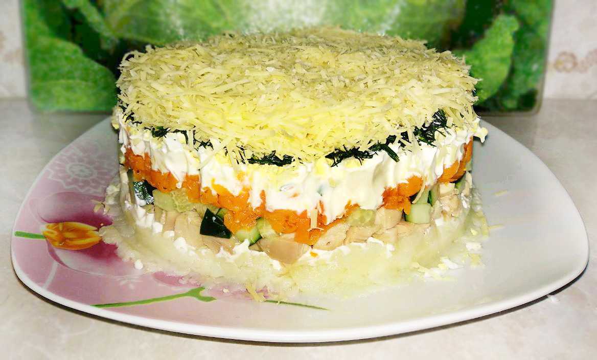Салат невеста с курицей, сыром, яйцом - 7 рецептов с фото пошагово