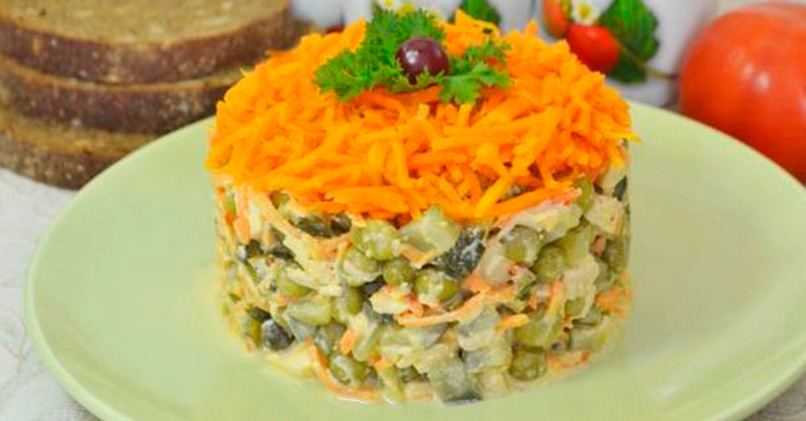 Салат обжорка классический — 10 рецептов с пошаговыми фото