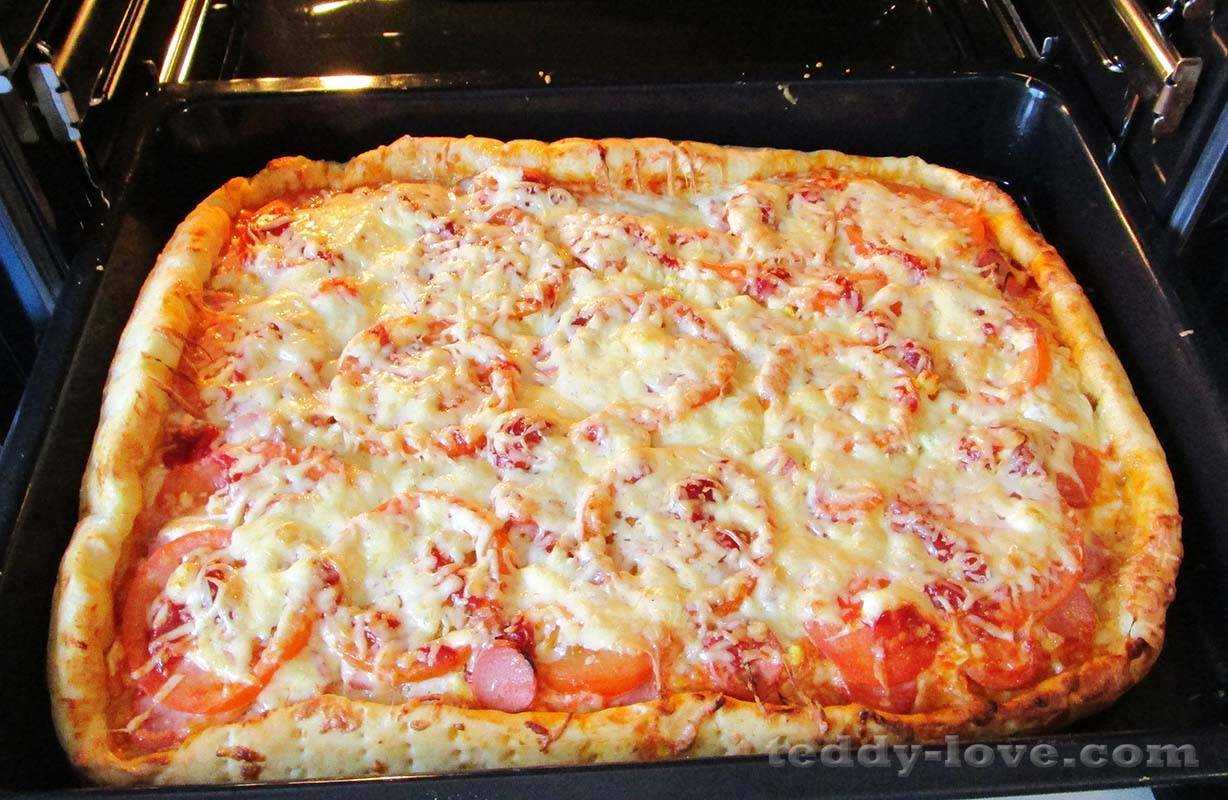 Рецепт пиццы в духовке фото рецепт