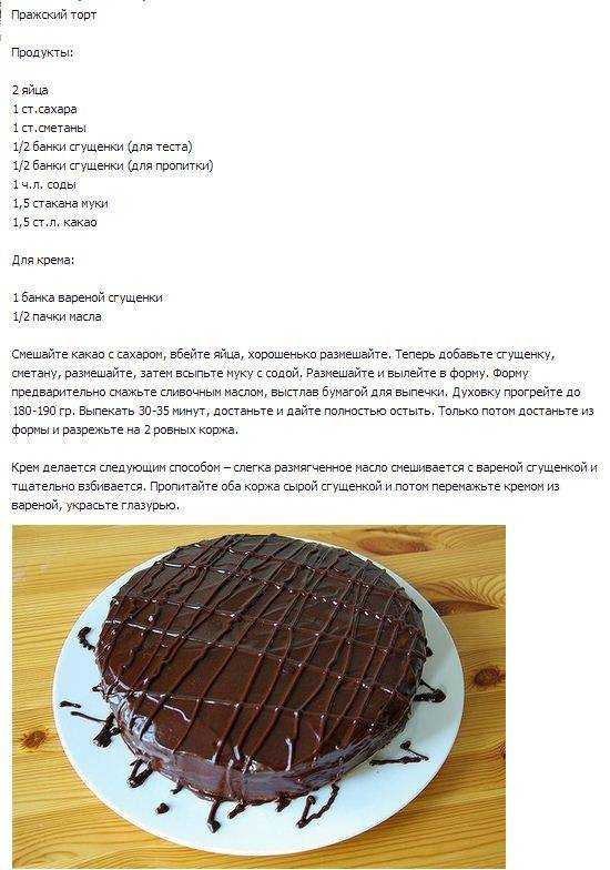 Торт с вареной сгущенкой – 8 вкусных и быстрых рецептов