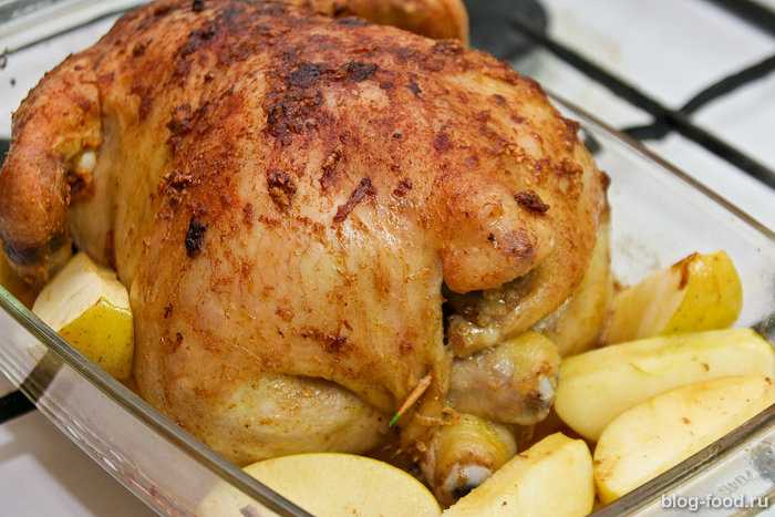 Курица с яблоками в духовке – 6 рецептов вкусного запекания