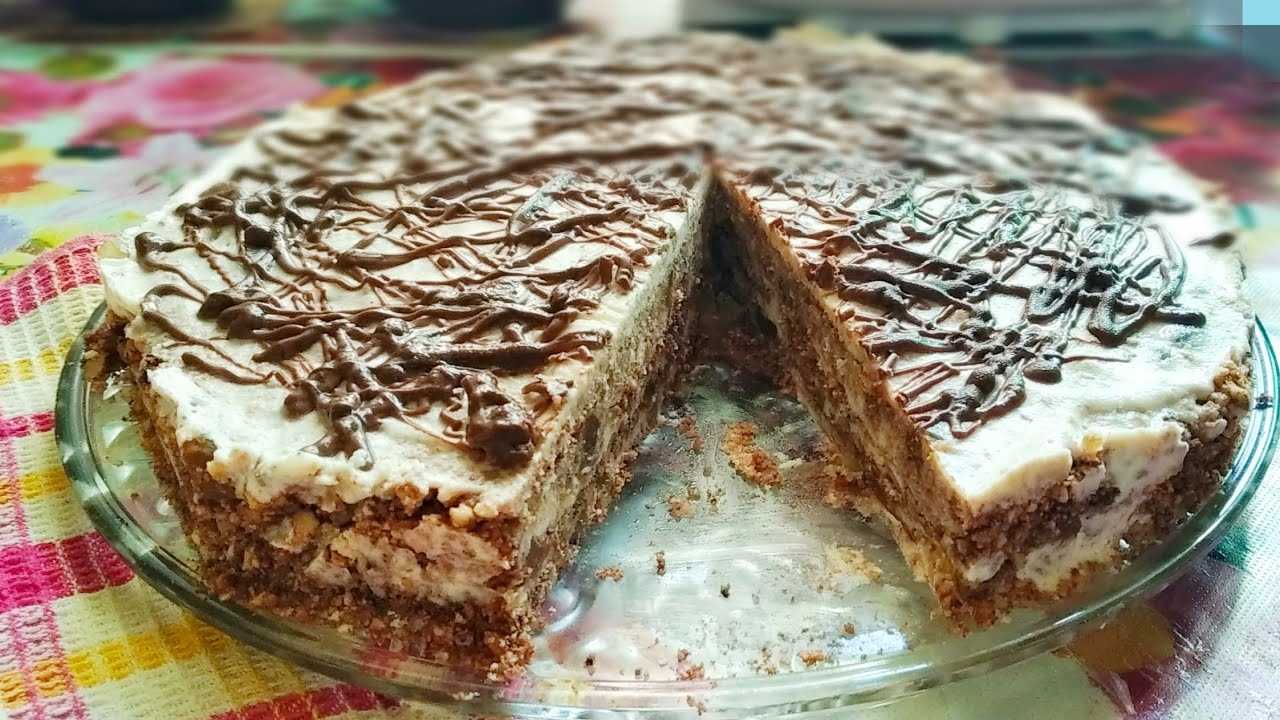 Торт без из печенья и творога без выпечки фото рецепт