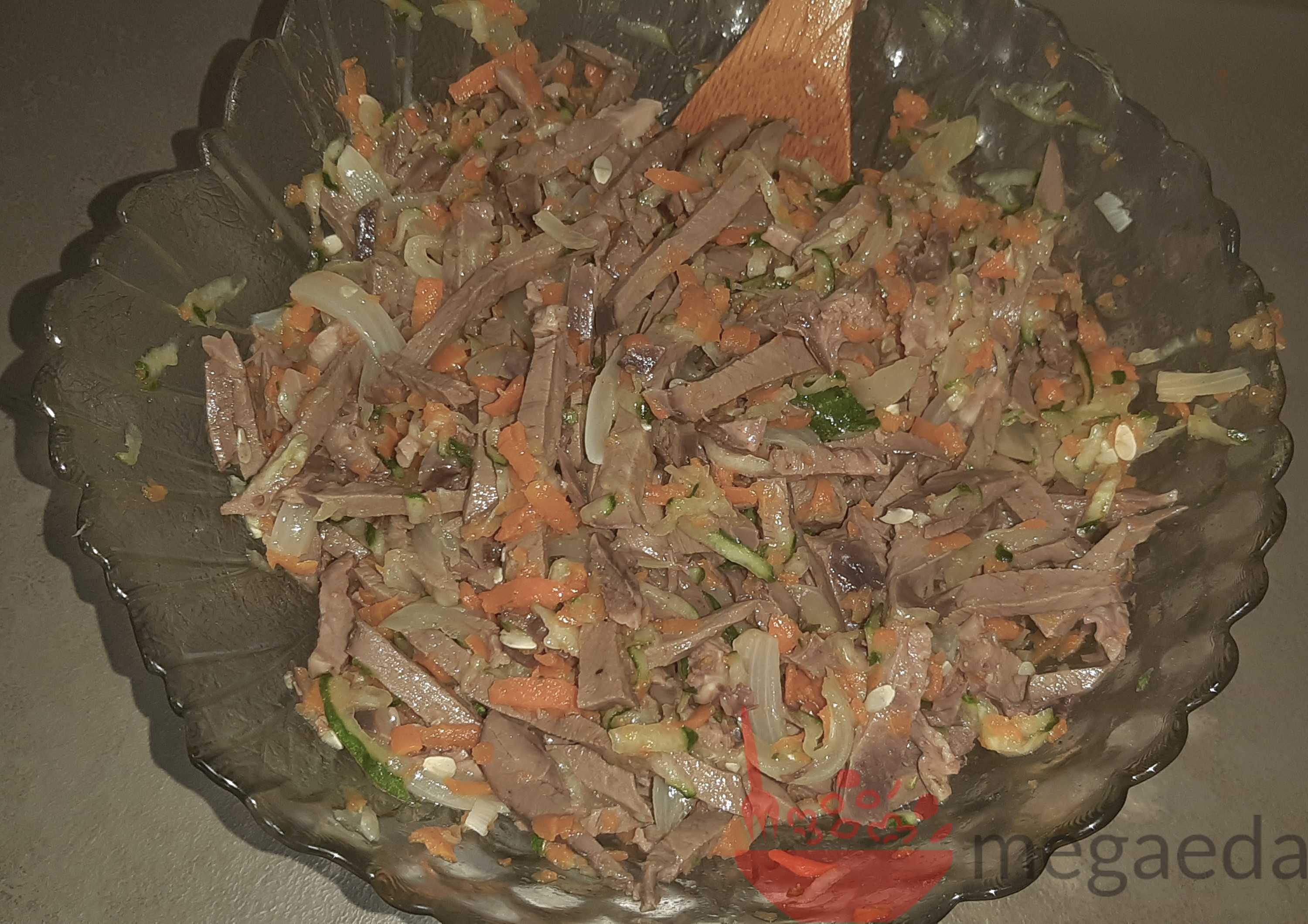 Салат с сердцем свиным рецепты с фото простые и вкусные с