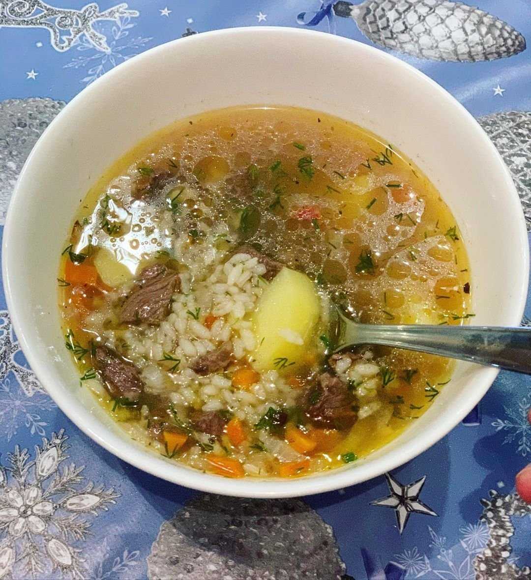 Суп рисовый с курицей рецепт с фото