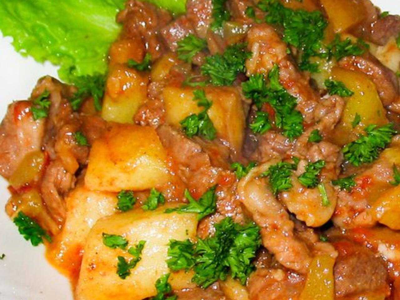 Азу по–татарски с солеными огурцами — классические рецепты