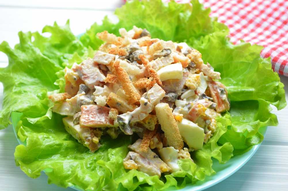 Салат с курицей и яблоками | простые вкусные рецепты приготовления